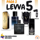 13 - 5 PERFUMES + REGALO (Bleu de chanel, Sauvage, Invictus Black, 212 Black, 1 million +perfumero)
