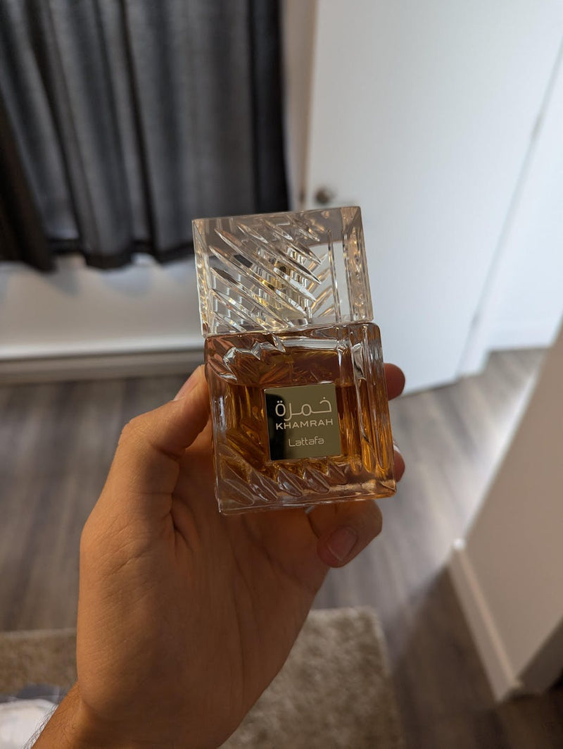28 - 4 PERFUMES + 1 REGALO (Good Blush + Ombre No + Bharara Rose + Khamrah)