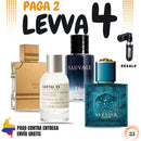 25 - 4 PERFUMES + REGALO (eros versace+sauvage+haramain+santal 33)