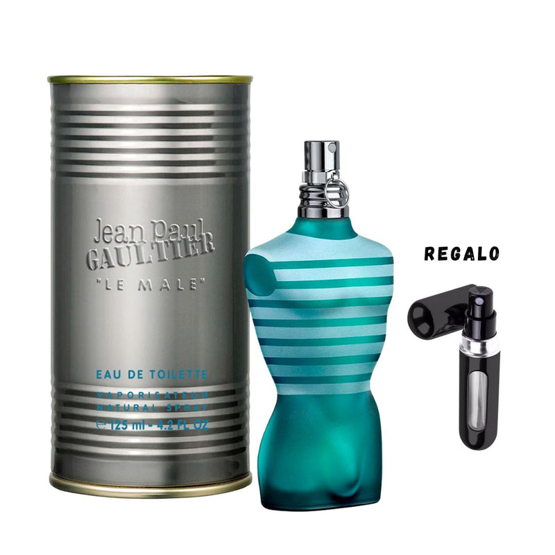 072 - 4 PERFUMES JEAN PAUL + 4 REGALO (Le Male - Ultra Male -Elixir -Le Beau Le Parfum + perfumeros)