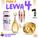 03 - 4 PERFUMES + 1 REGALO (Yara+212 vip rose+jadore+lady million + Perfumero)