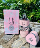 03 - 4 PERFUMES + 1 REGALO (Yara+212 vip rose+jadore+lady million + Perfumero)