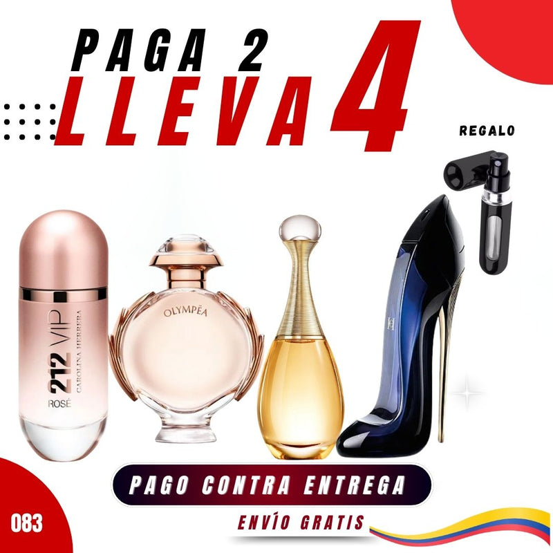 083 - 4 PERFUMES + REGALO