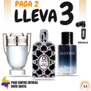 44- 3 Perfumes + Perfumero de regalo (Invictus - Safron - Sauvage)