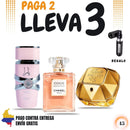 45- 3 Perfumes + Perfumero de regalo (yara - Coco - lady milion)