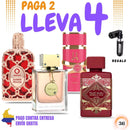 36 - 4 PERFUMES + 1 REGALO (Club+ Yara Candy+ Sublime+Amber + Perfumero)