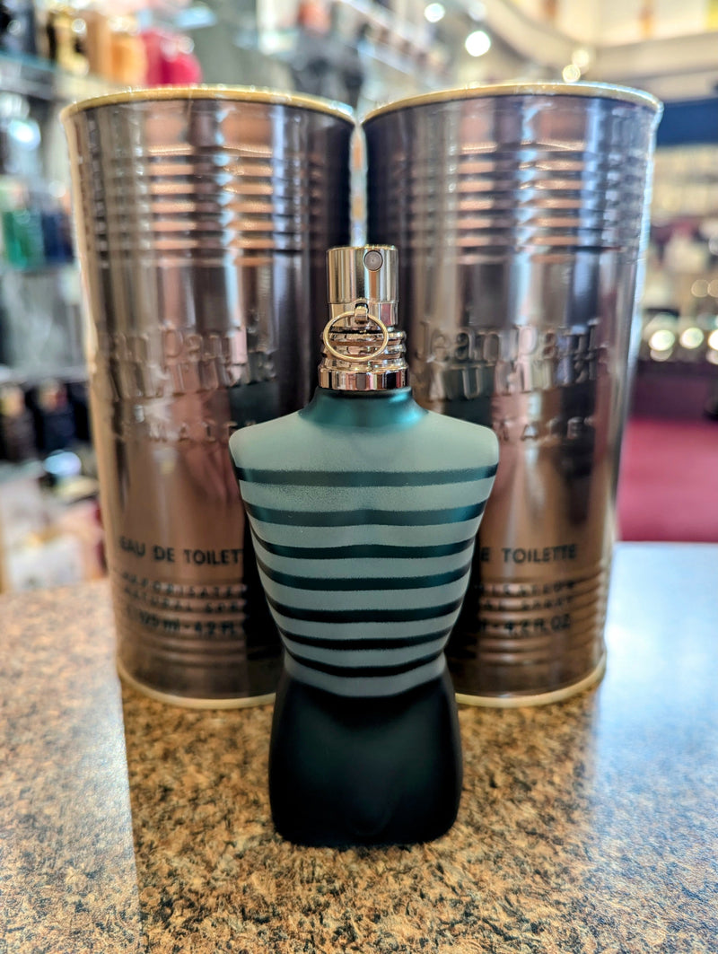 072 - 4 PERFUMES JEAN PAUL + 4 REGALO (Le Male - Ultra Male -Elixir -Le Beau Le Parfum + perfumeros)