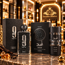 50- 2 PERFUMES - 9PM NIGHT OUD ESTUCHE + ASAD ELIXIR REGALO