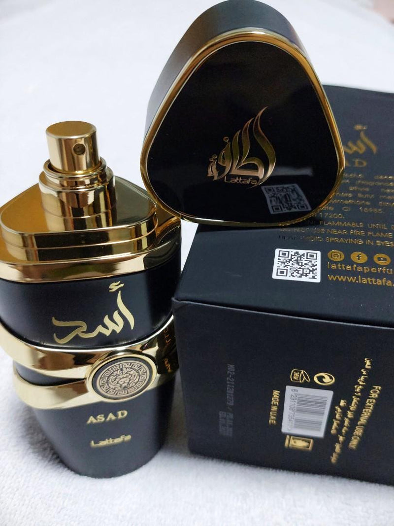 23 -4 PERFUMES +REGALO (Asad+ombre nomade+tonka+Al Haramain + perfumero)