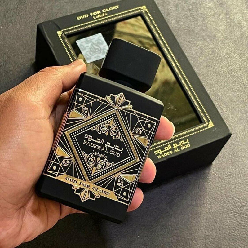 34- 3 Perfumes (Asad -bharara - oud For Glory + perfumero)